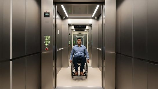 Smooth Rides for All: Wheelchair-Friendly Elevator
