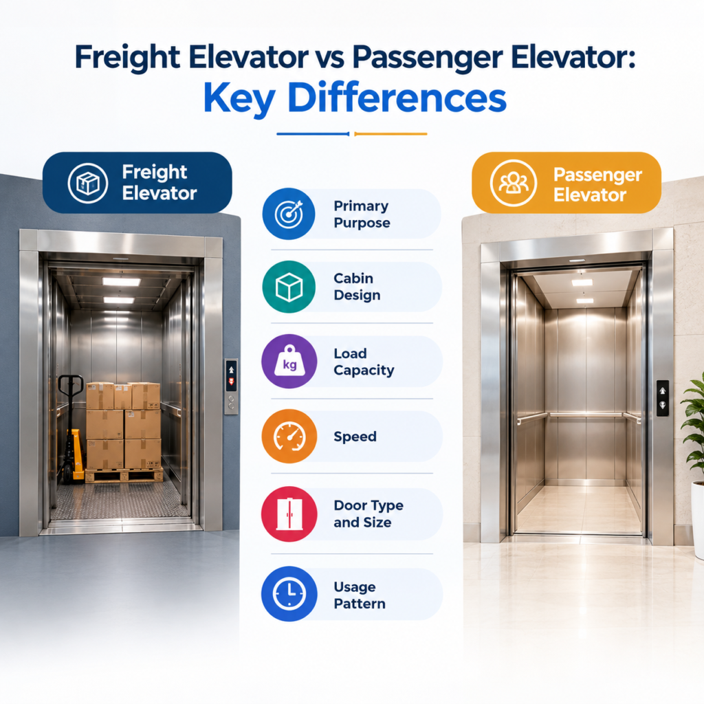 Freight Elevator vs Passenger Elevator